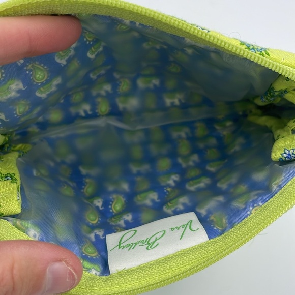 Vera Bradley Yellow Citrus Elephant Floral Cosmetic Bag - Picture 6 of 7